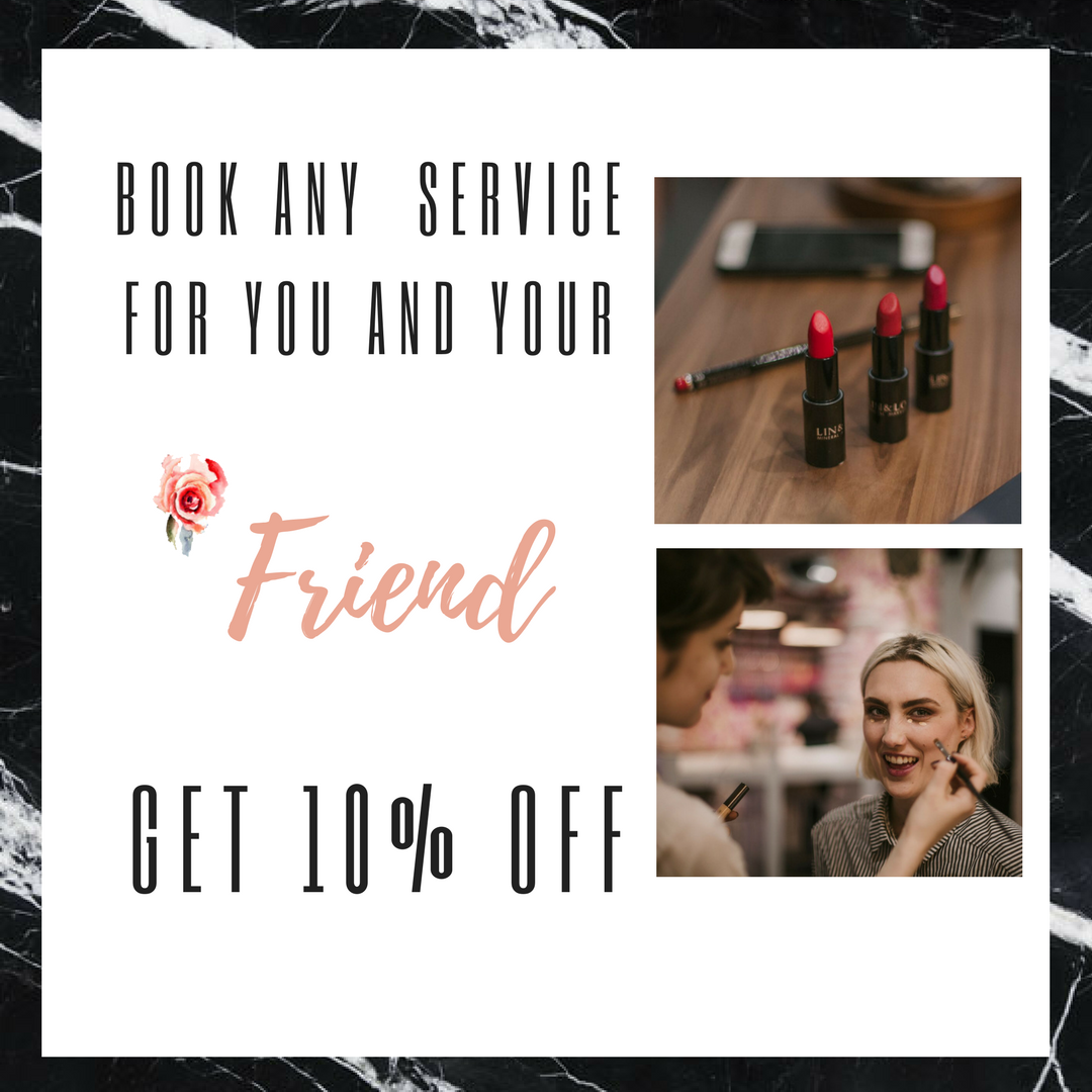 linandlo's tweet photo. Book ANY service at the Lin&amp;Lo Studio by Alina Milos for you and a friend and get 10% off (for both of you!) Click: https://t.co/BaCmTqeIKP https://t.co/qsKCD54ql3