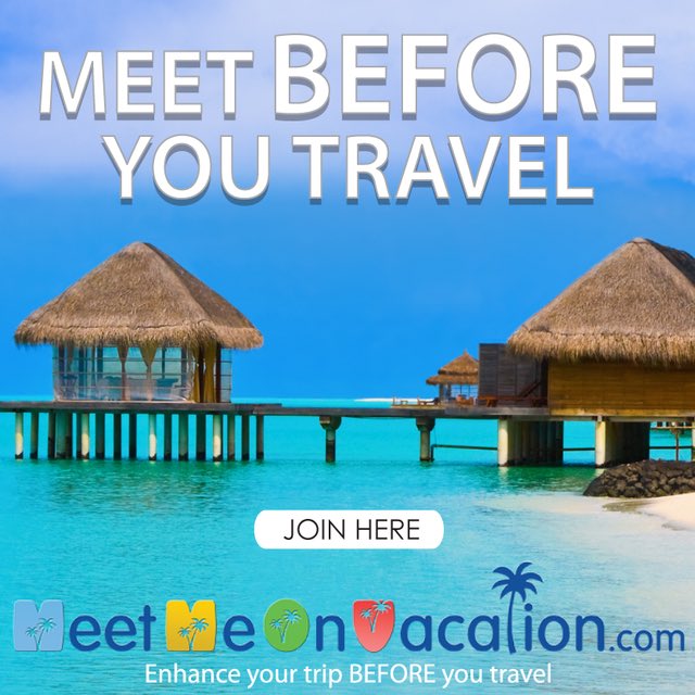 MeetMeVacation's tweet photo. @MeetMeVacation 
It's travel time. Don't go alone. 
https://t.co/PTMQhPKPCM
The future of travel. https://t.co/mcBVH5I7RM