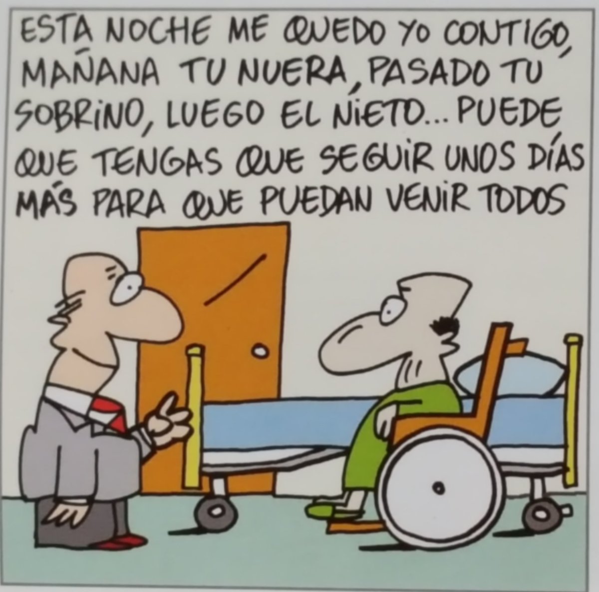 Maravillosa viñeta del calendario de "Los Camilos". La persona, lo primero.