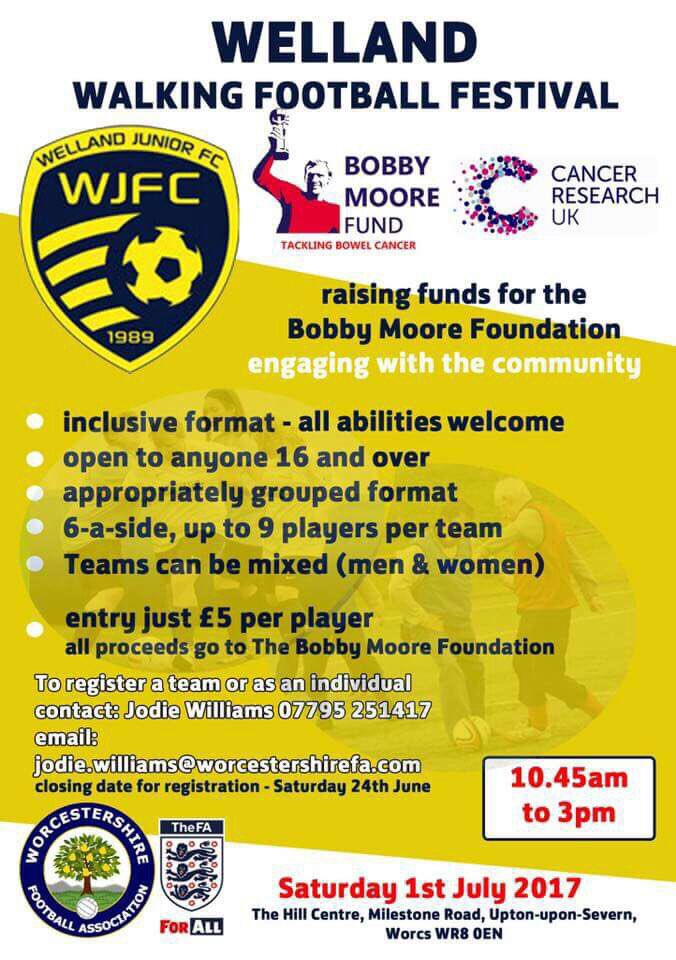 HanleyUptonCC's tweet photo. We love all local sports so please help support #Wellend jnrs FC walking #football #festival #HCUCC 🏏⚽️ https://t.co/TzXUdkVFjJ