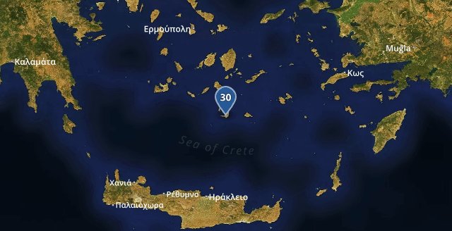 XWReport's tweet photo. Warmest Greek location is #Emporeio: 30℃
Time: 08:50:00 https://t.co/FubusGYlV6