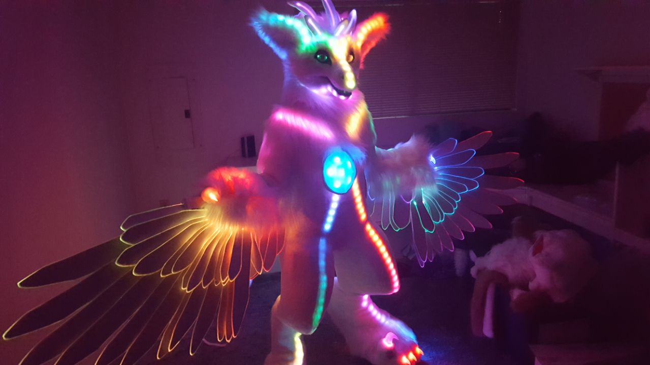 Dandylions on Twitter: "Look for this LIT suit at AC! LED work by