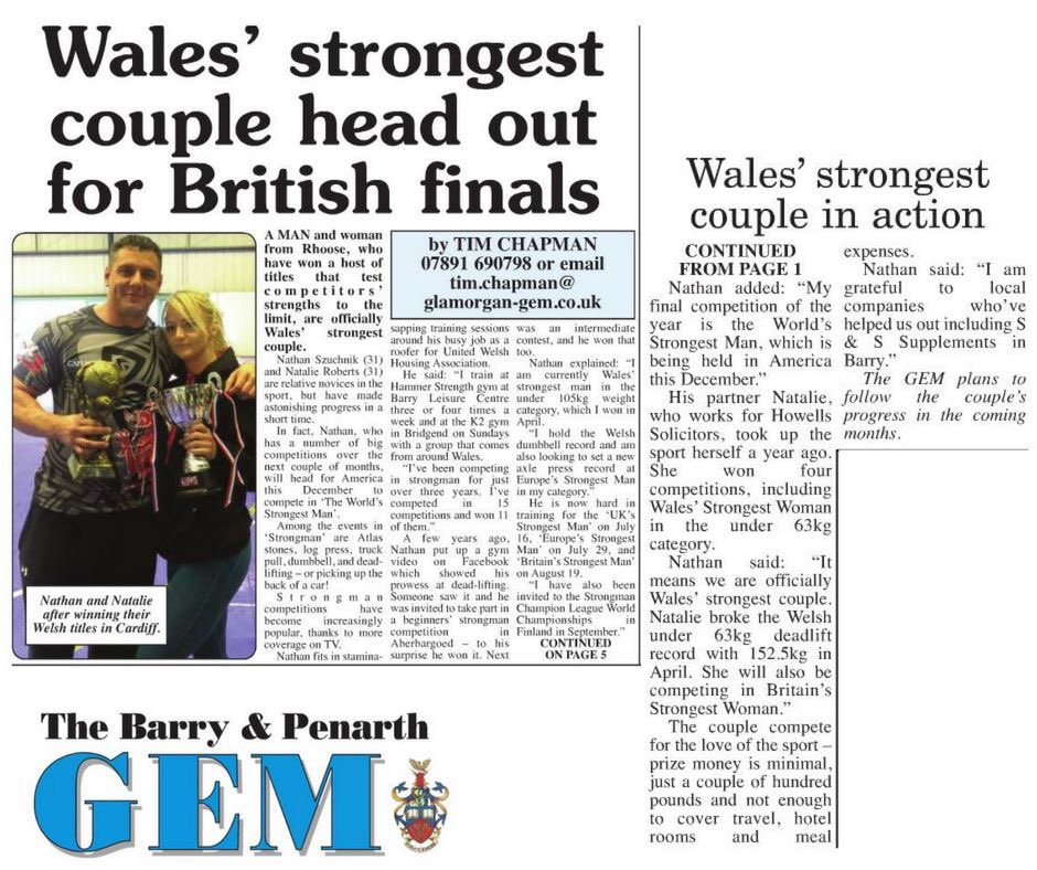 <a href="/NSzuchnik/">Nathan Szuchnik</a> and I making front page of the local paper yesterday ☺️