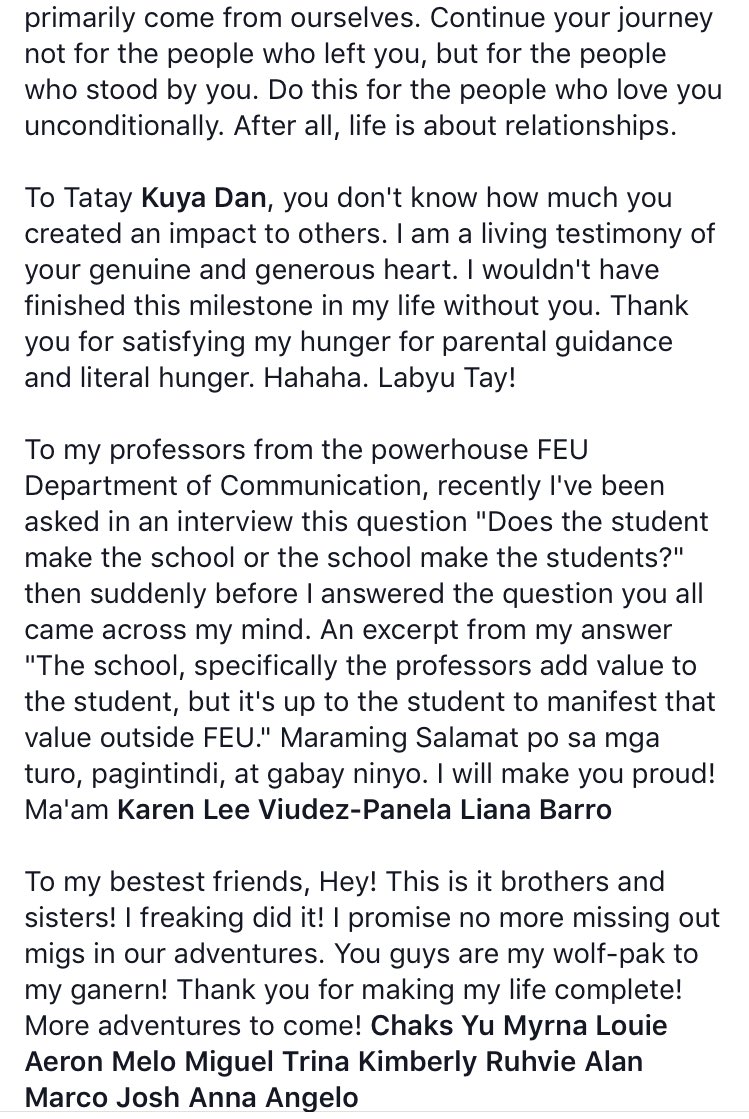 OneFEU's tweet photo. #KwentongFEUGraduation continues. This time, meet 'the 46th student', Miguel A. Lopez. #FEUgrad #FEUClassof2017 π°π¨π»βπ https://t.co/lVvHGTXhHR