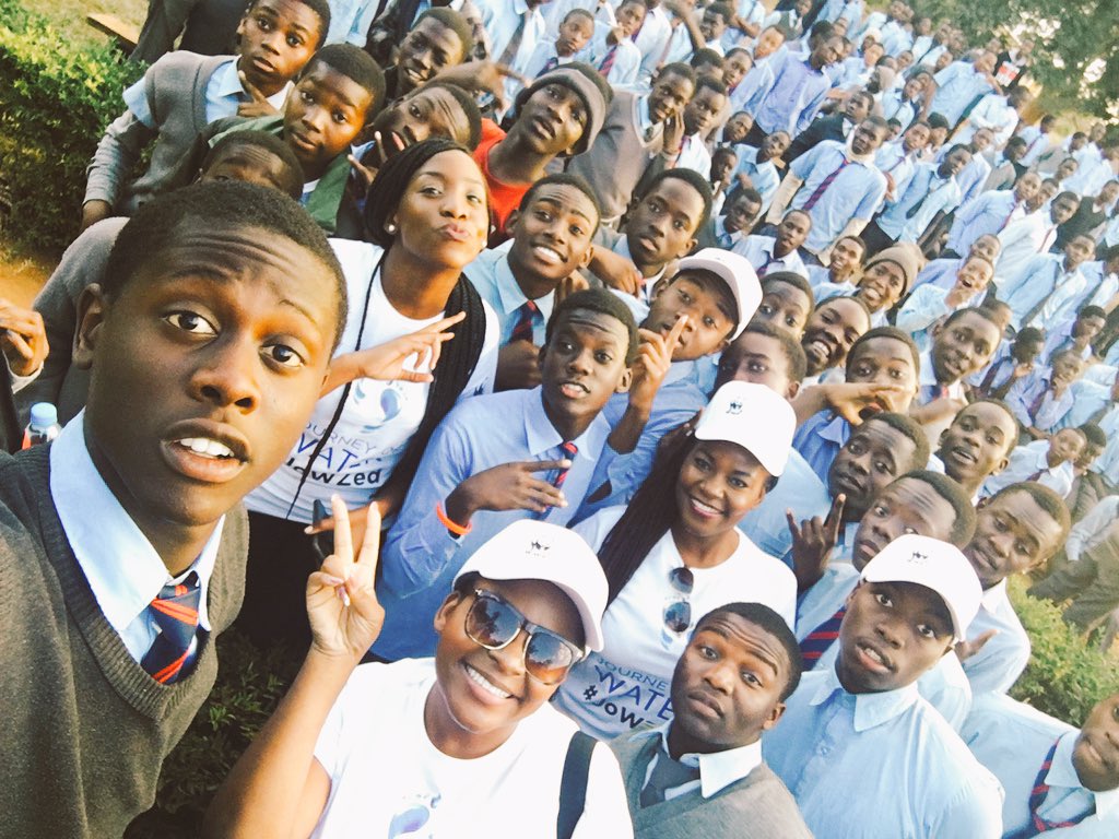 Visit to Kafue Secondary School was LIT! We had a wonderful time discussing water conservation with these future leaders. #WaterChampions