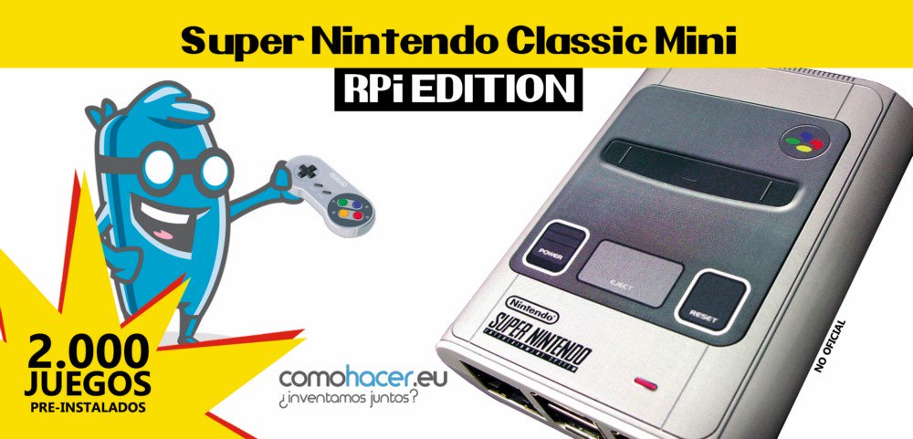 comohacer_eu's tweet photo. Quieres una SNES Classic Mini RPi Edition en pre-reserva? Usa OD8Y5PBG -20€ dto (5 disp) y TZPZ0F51 -15€ (10 disp) https://t.co/YLcuKFeIEU https://t.co/C87j5PGqu7
