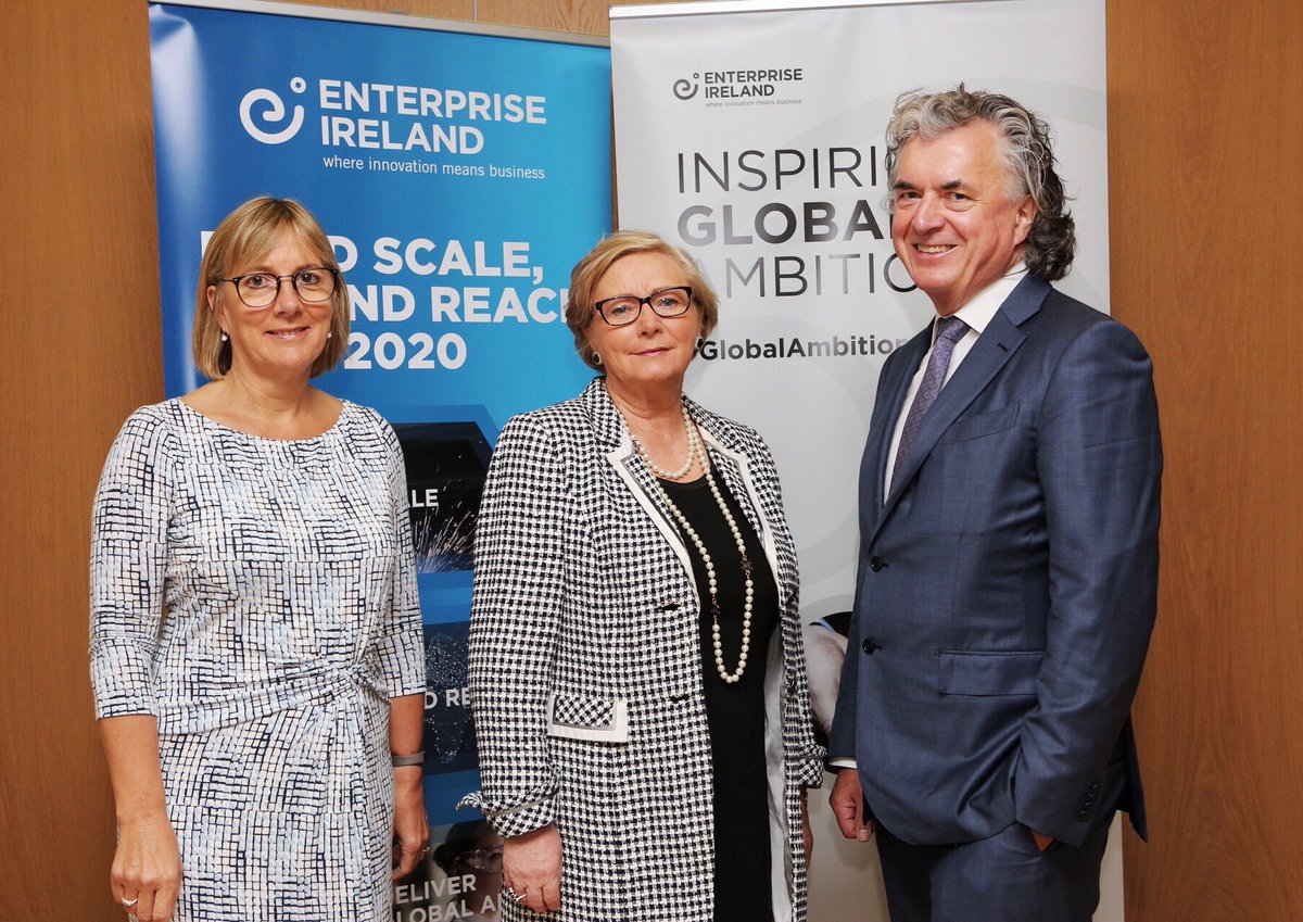 Entirl's tweet photo. Minister @FitzgeraldFrncs is @Entirl HQ to discuss #Brexit - with CEO @JulieSinnamon &amp; Chairman @Thor67 @EnterInnov #prepareforBrexit https://t.co/m4WKsw9JQ7