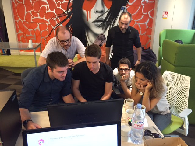 Cap_Fi's tweet photo. En ce moment chez @Cap_Fi #codingdojo #FeaThePonies avec @ponceto91 @boucherpbo ! https://t.co/8ywR7MQ28i