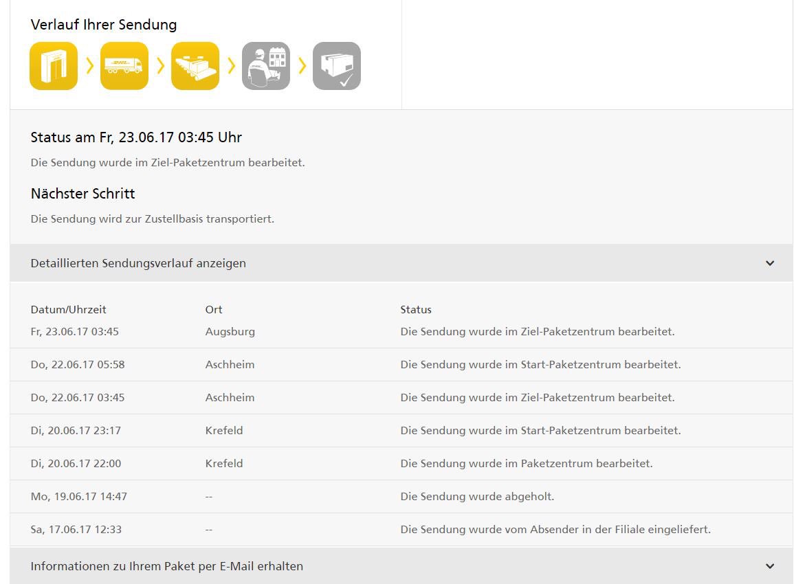 Mein Paket mit wertvollem Inhalt macht eine Deutschlandreise. Über die Hotline wie gewohnt keinerlei Auskunft! Was ist da los <a href="/DHLPaket/">DHL Paket</a>