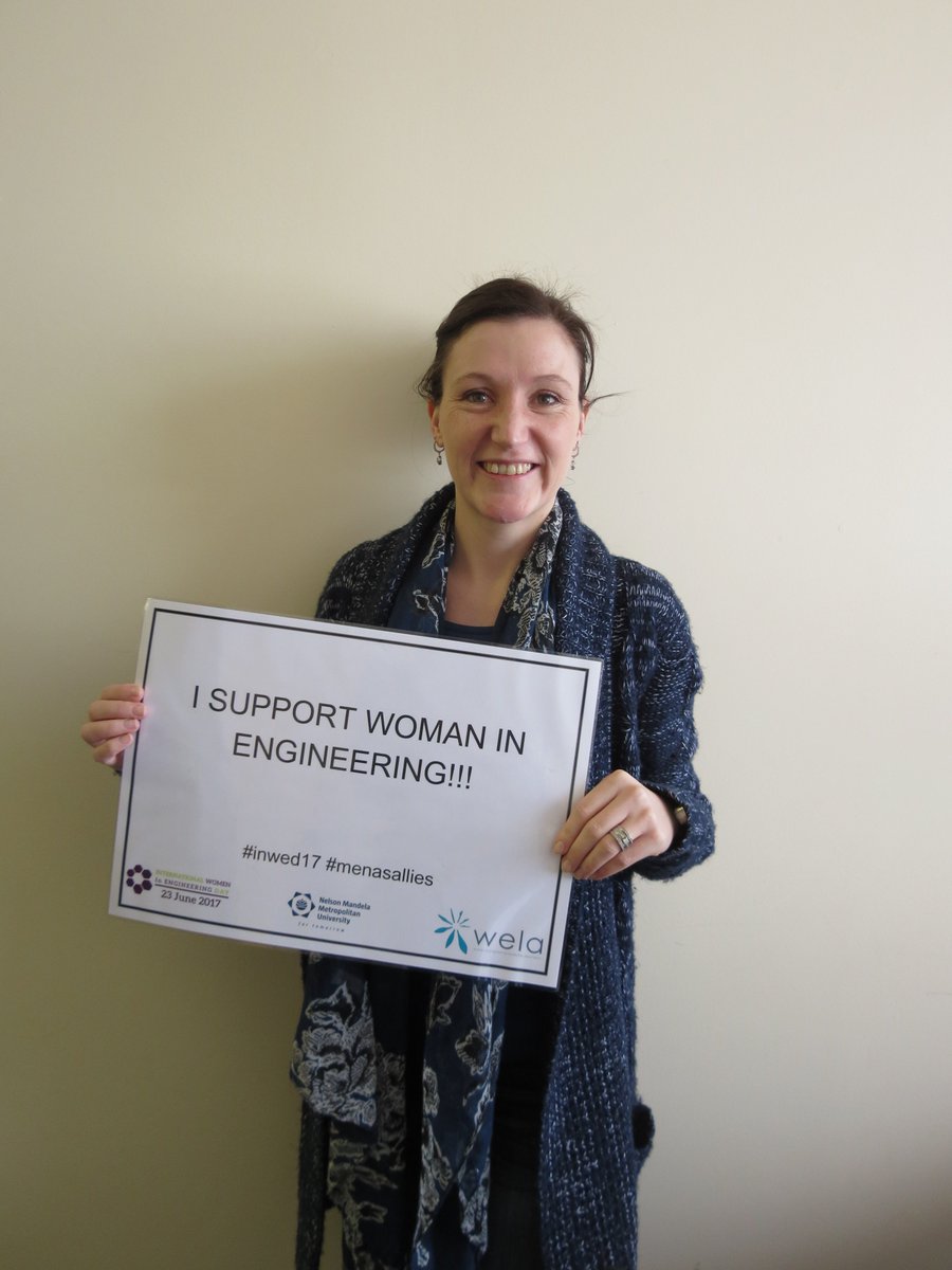NMMU_IE's tweet photo. Some staff working for the School of Engineering at NMMU supporting INWED17 #INWED17 #menasallies @INWED1919 @NMMU4U @NMMU_IE https://t.co/IIpWLZd1yg