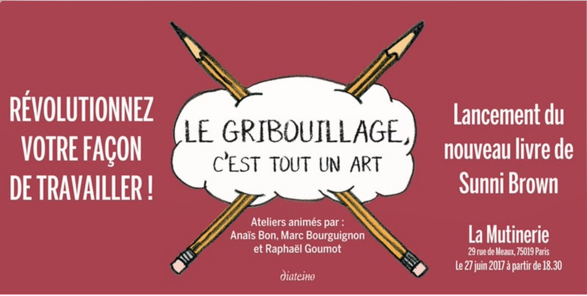 123goum's tweet photo. Venez révolutionner votre façon de travailler ! @creagile #SunnyBrown #Gribouillage #sketchnoting inscriptions https://t.co/oS7YLjSxLD https://t.co/K55qQkV0gF