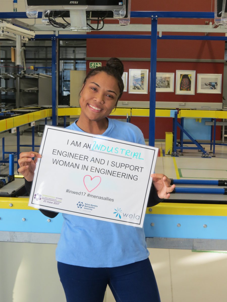 NMMU_IE's tweet photo. Our Women in Engineering Leadership Association ladies celebrating this very important day  #INWED17 #menasallies @NMMU4U @INWED1919 https://t.co/Tvgm92m6oK