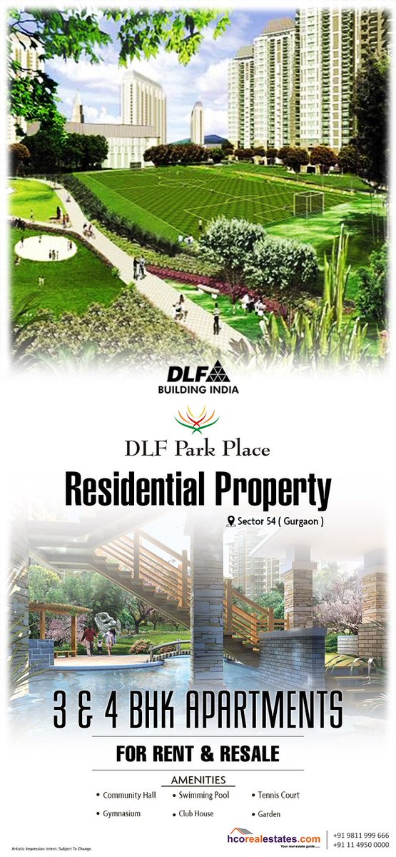 manishk9910's tweet photo. #DLFParkPlace in Gurgaon Sector 54 available for resale is presenting 2, 3 & 4 BHK apartments- https://t.co/MbXTnj4a3g https://t.co/f5QusWljLE