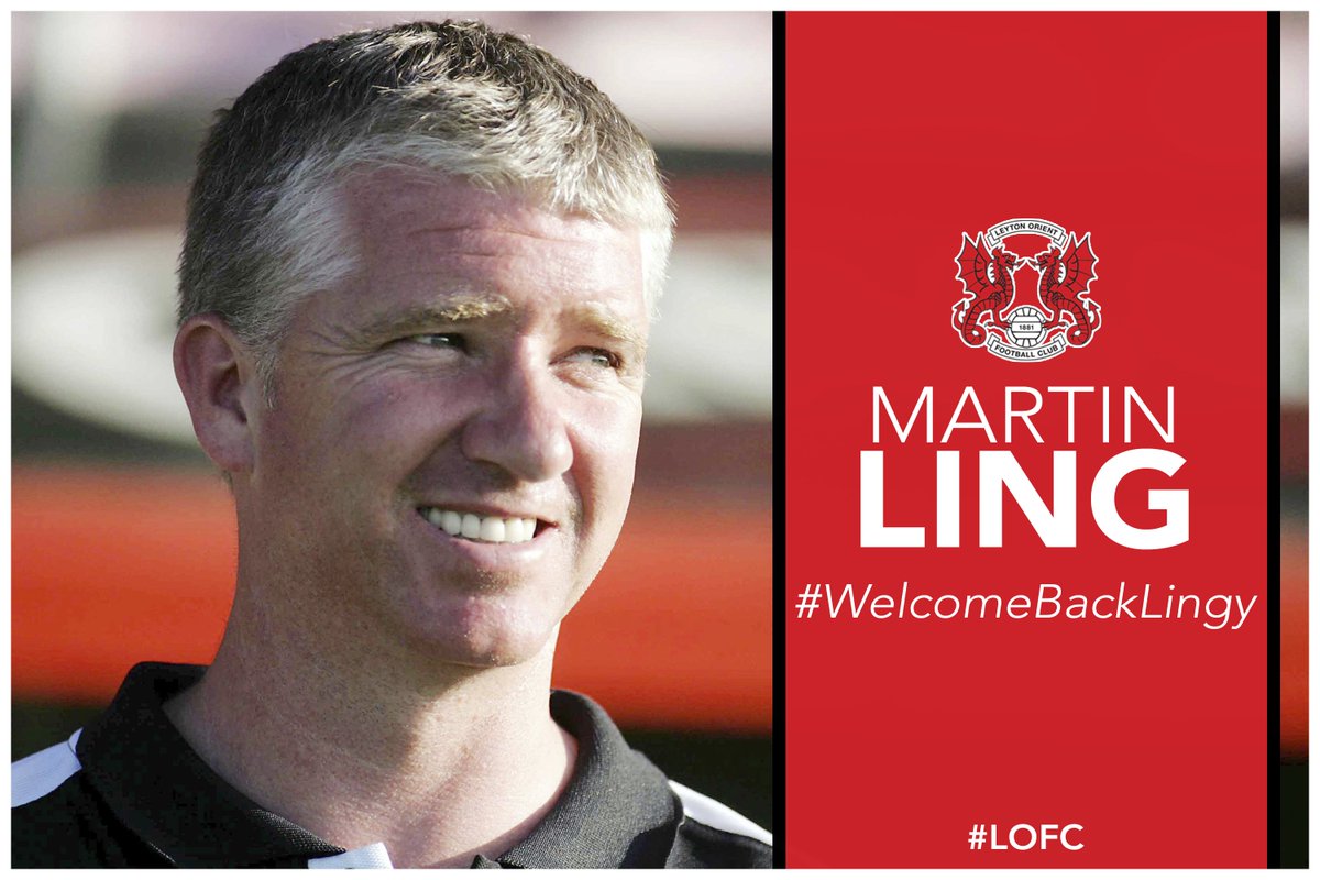 leytonorientfc's tweet photo. NEWS: O's appoint Ling as Director of Football - https://t.co/sGbfBO0NZI #LOFC #WelcomeBackLingy https://t.co/uegkKGqFuN