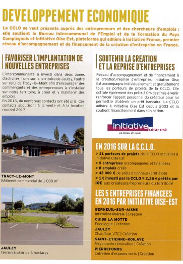 Rapport d'activité 2016 de la CCLO - #création #accompagnement #financement.