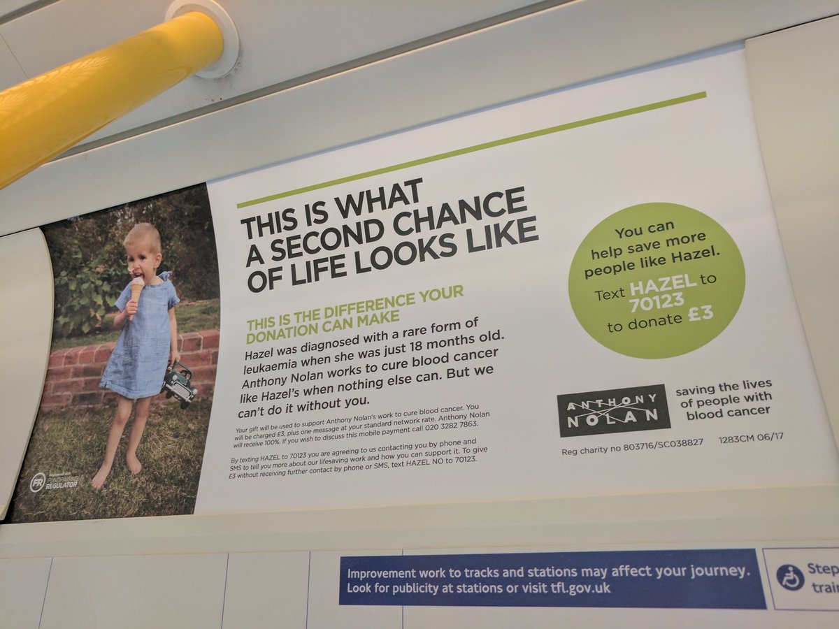 Not just another stock photo. This little girl is real and so is her story. <a href="/AnthonyNolan/">Anthony Nolan</a> saves 3 lives a day so give them £3 to keep it up