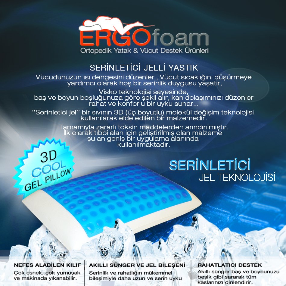 Sıcak yaz günlerinde rahat uyuyun diye Flora Jelli Yastık şimdi 119TL yerine 99TL!

#medikal #yastık #viscoyastık #viskoyasık #jelliyastık
