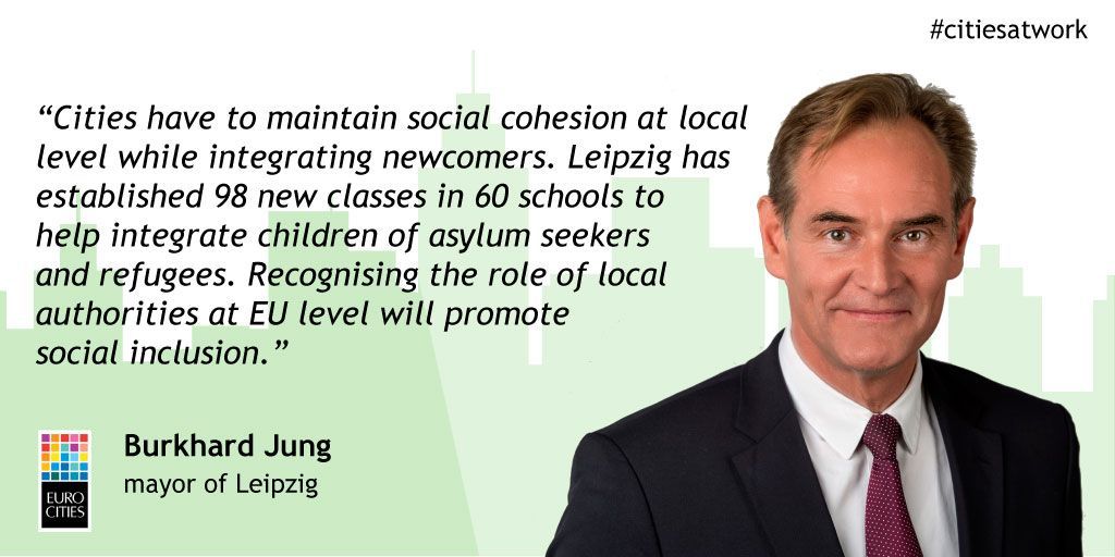 EUROCITIES's tweet photo. How should we integrate refugees and asylum seekers?
Read our position here: https://t.co/UDecmefXPO
#EUCO #SocialEurope #Citiesatwork /AG https://t.co/1LNUpFX0cb