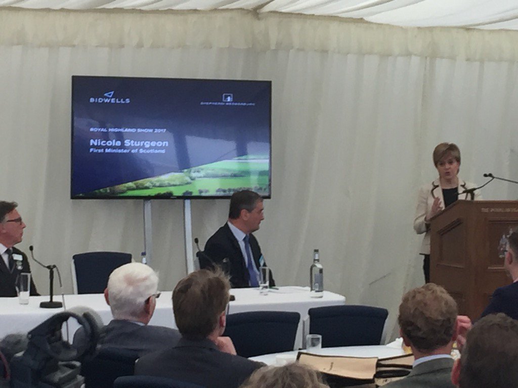 forestsandwood's tweet image. .@ScotGovFM highlights successful £1bn forestry sector at #rhs2017 @Bidwells