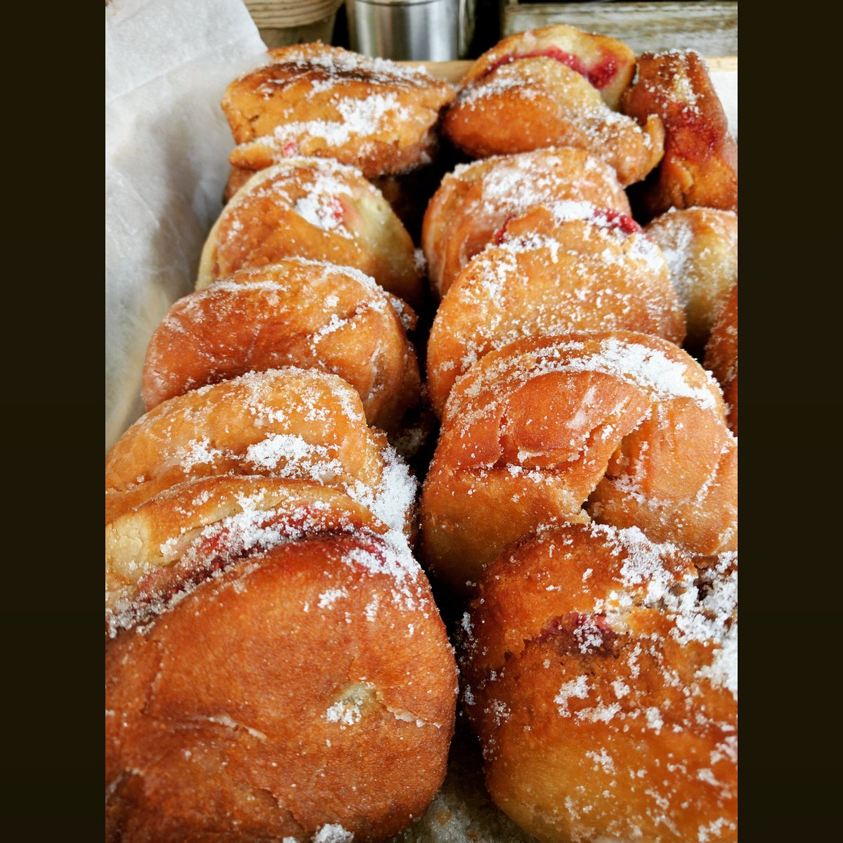 feijoatreeuk's tweet photo. As well off the wall coffee we are known for our home made donuts, once you have one you won't be done #friday #Donuts https://t.co/nerkhWAdHC