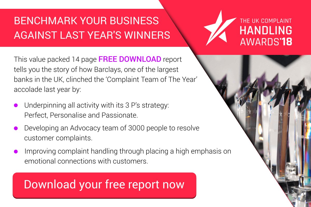PS_Awards's tweet photo. This is how @barclays won the '#Complaints Team of the Year - FREE download https://t.co/UIU4Nlv8t0 https://t.co/hULGCmAjdv