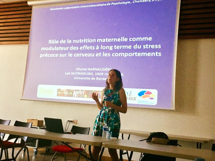 Univ_Savoie's tweet photo. Ce matin, le #laboratoire #Lip/#pc2s de l'#USMB est heureux d'accueillir Muriel Darnaudery, Prof. à l'@UBMontaigne #séminaire #psychologie https://t.co/GLhNqqYu3U