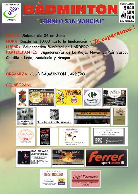 OscarMVal's tweet photo. Mañana nos damos caña en el "Torneo San Marcial" de badminton.
https://t.co/NqDD8lxaUk
@Bad_Esp https://t.co/Xnvc7LSMCI