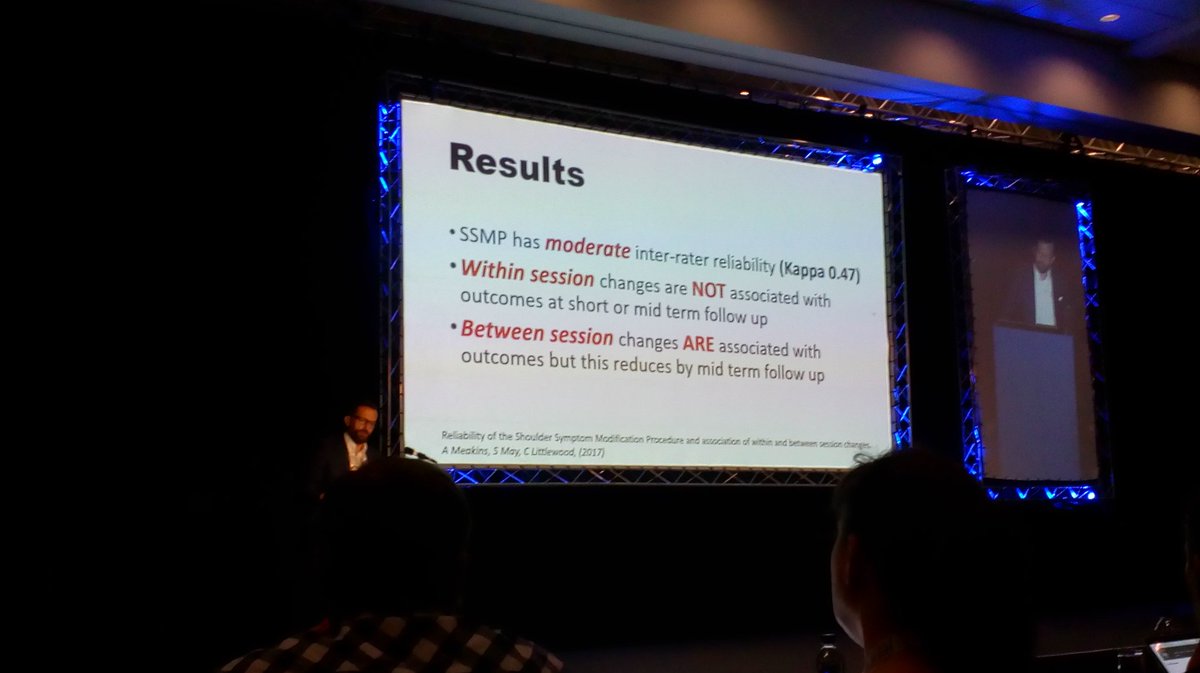 Emmajsalt's tweet photo. #BESS2017 @AdamMeakins informs insufficient evidence to recommend shoulder symptom mod score, but more research is needed. https://t.co/TUMxT8nOIz