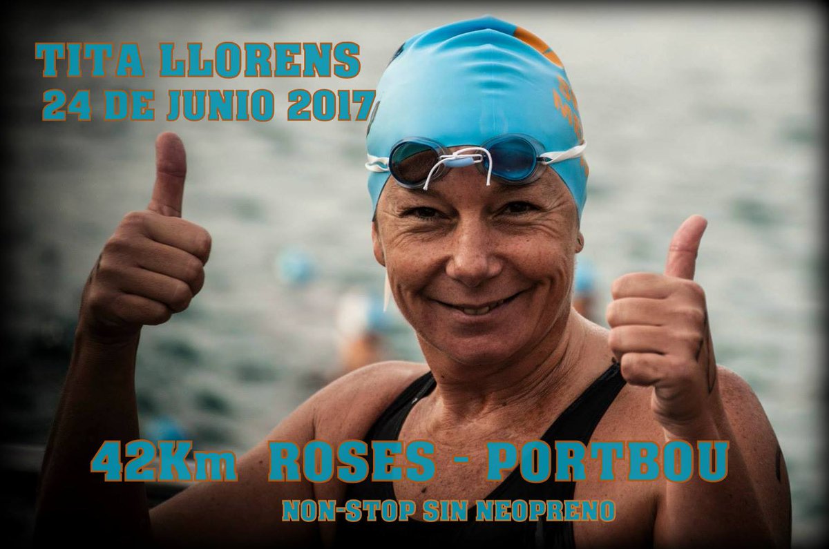 Tita Llorens se enfrenta este sábado a la travesía más larga de España goo.gl/27Loq7 @Swimnolimits