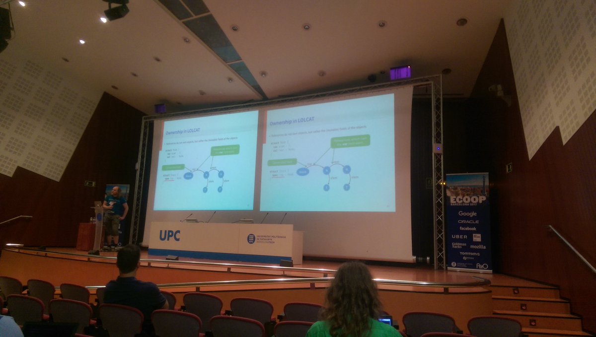 Simon_JF's tweet photo. A fantastic talk on Swedish maypoles, LOLCATs, and relaxed linearity for lock free data structures by Elias Castegren #ECOOP17 #ECOOP2017 https://t.co/0anfo6rQAf