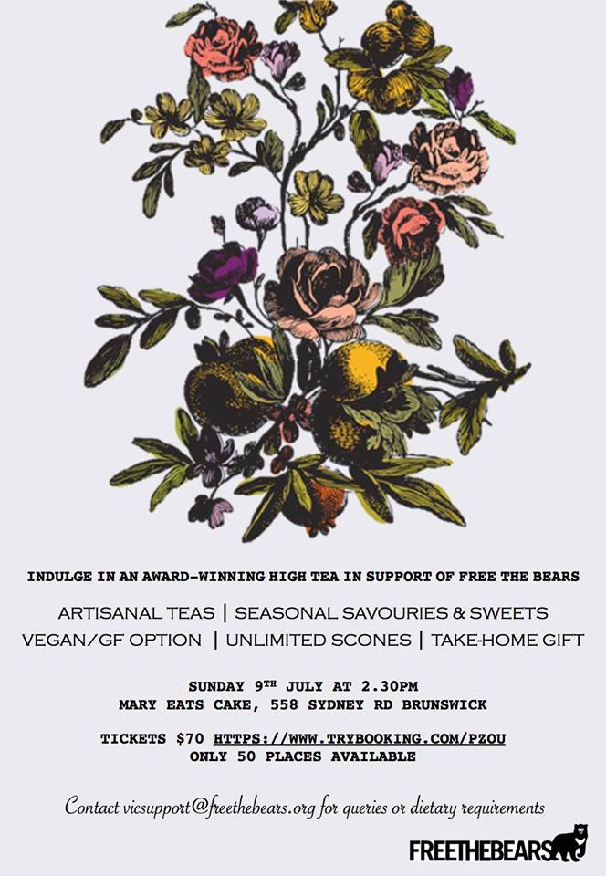 hugs4bears's tweet photo. Grab friends for an indulgent afternoon and help @freethebears rescue more bears. Book here: https://t.co/3IfjHSm2u0 https://t.co/6HZMnA3TAt