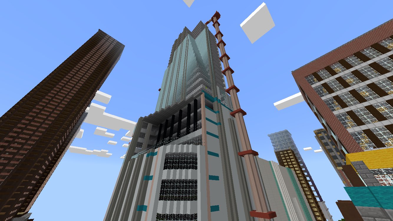 O Xrhsths Utopiaworld 本垢 Sto Twitter 唐倉ターミナルビルの外観にアレンジを加えてみました 箱型の建物ばかり並ぶ唐倉市では珍しいデザインになります Minecraft建築コミュ マイクラpe 街づくり ビル T Co 2tr8kqtfra Twitter