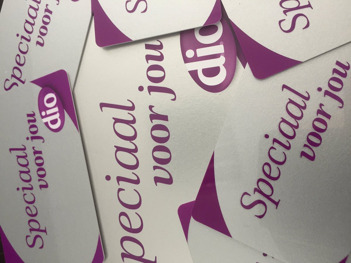 Voor DIO drogisterij nieuwe kadokaart ontwikkelt en geproduceerd. Volgende week introductie van 2 nieuwe A merken kadokaarten!