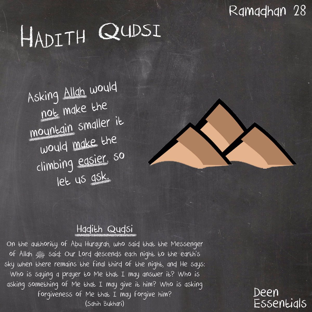 DeenEssentials's tweet photo. Hadith Qudsi - Ramadhan Day 28 https://t.co/lPN088RVcQ