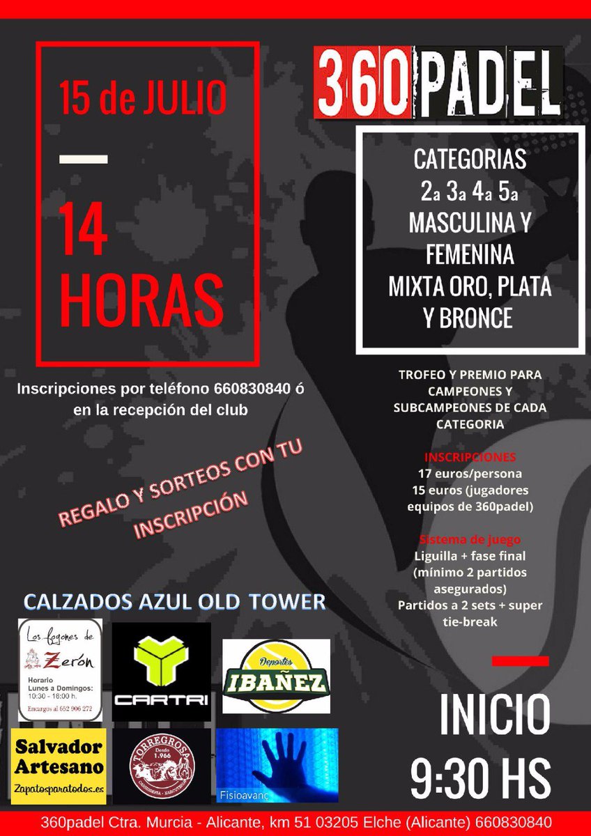 360padelelche's tweet photo. Próximo torneo en #360padel! Buen ambiente asegurado durante todo el día!Te esperamos! #padel #padelcv #padelelche #torneo #14horas #indoor https://t.co/r3Z5R84UAC
