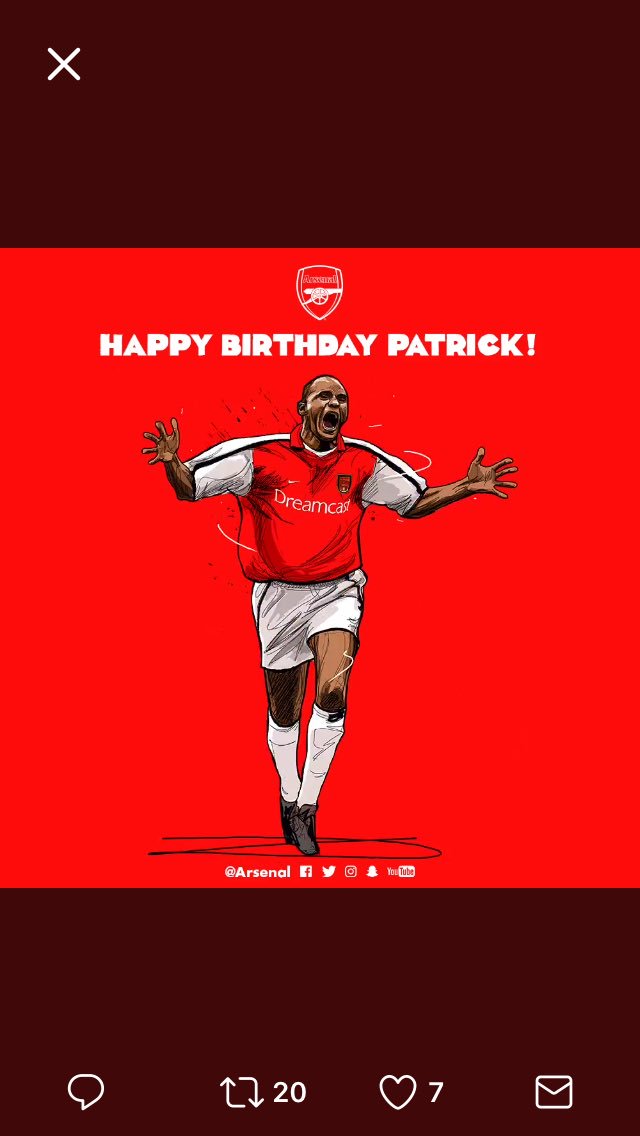 Happy Birthday Patrick Vieira 