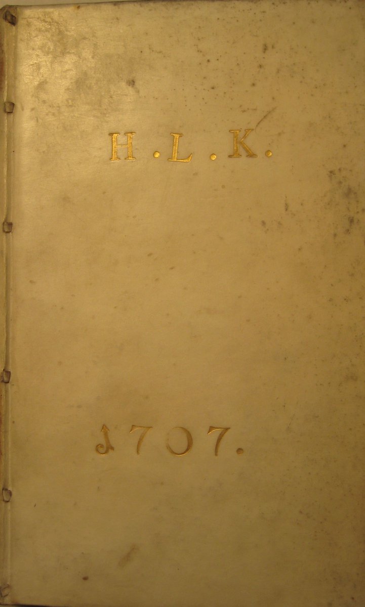 AToftgaard's tweet image. The library of Randers High School, formerly a grammar school, holds a book with the provenance H. L. K. 1707. Does it look familiar to you?