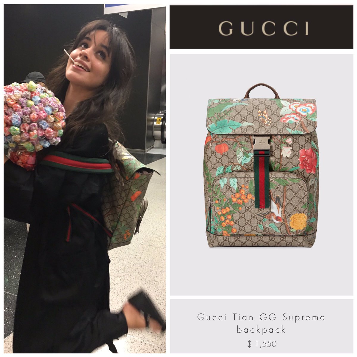 gucci tian supreme backpack