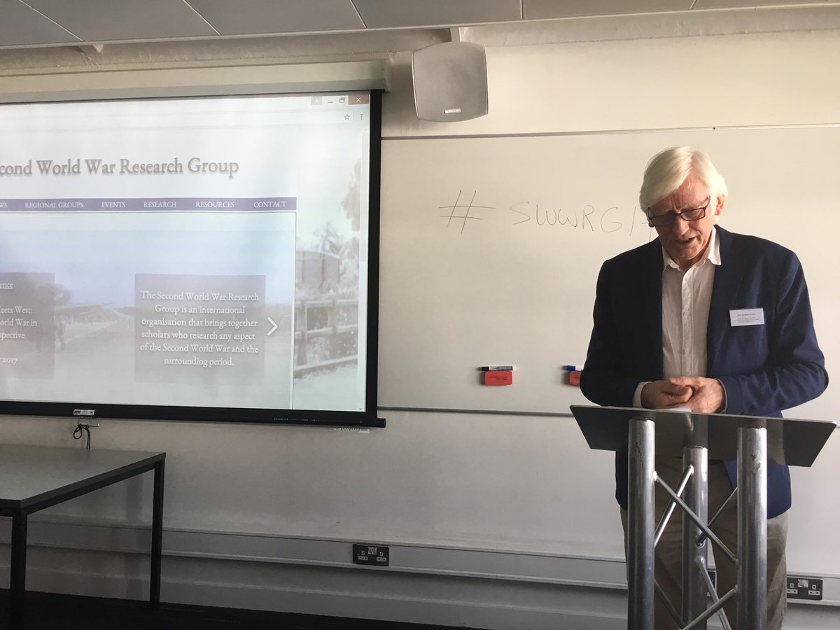 Prof Richard Overy keynote. <a href="/SWWresearch/">Second World War Research Group</a> annual conf #SWWRG17
