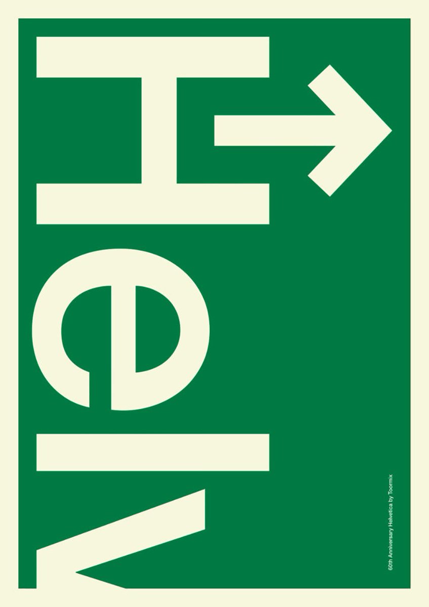EstudioPabloG's tweet photo. La Helvetica cumple 60 años!  Y el @EstudioHusmee la ha rendido tributo con una serie de 20 posters, nos encanta! #Poster #helvetica #design https://t.co/XJ8432fSas