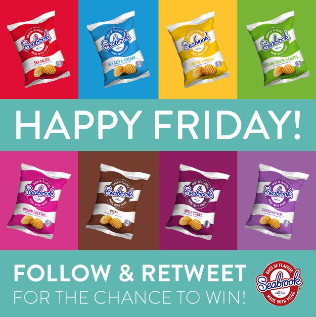 Happy Friday Competition! #RT and follow for the chance to #WIN a box of crisps! #FreebieFriday