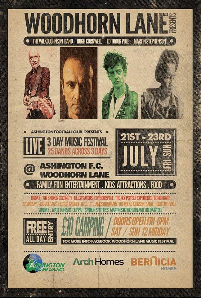 I play Woodhorn Lane Festival on Saturday 22/07.. Can't wait to for this fantastic, FREE event! @Guerillacrack #LO143