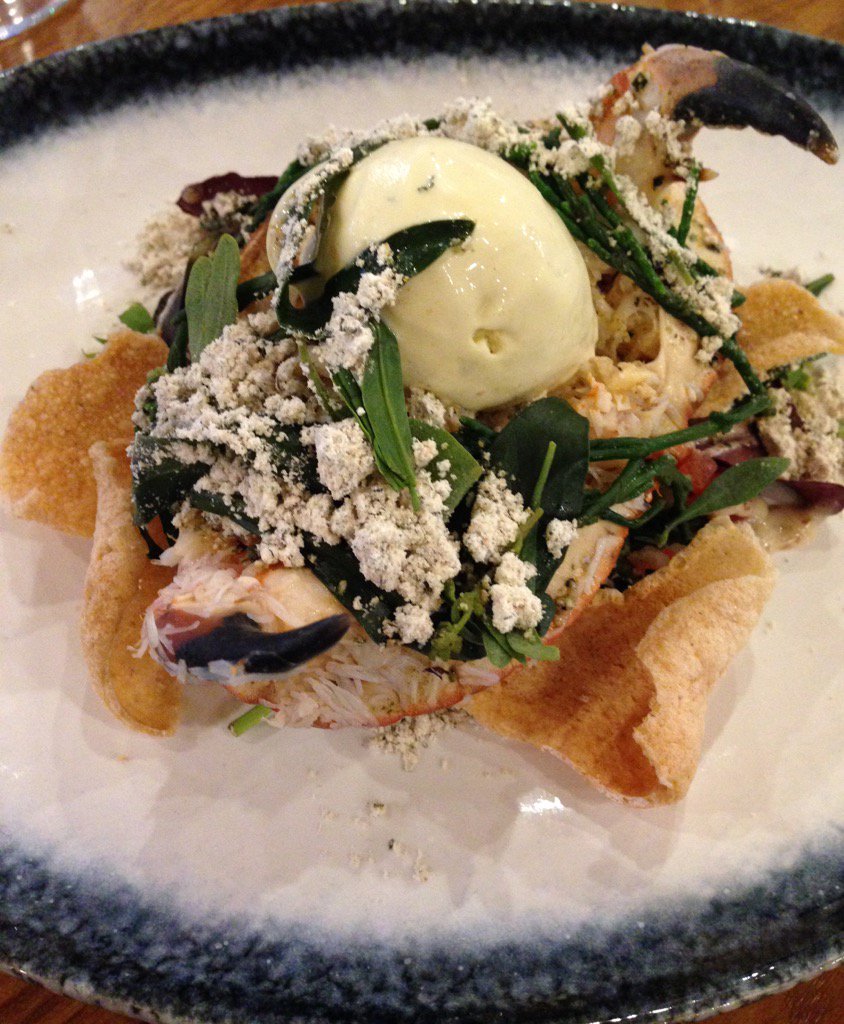 JulesLinley's tweet image. Absolutely amazing crab salad #Whitbycrab @HarbourStarInn last night #Whitby @andrewpern