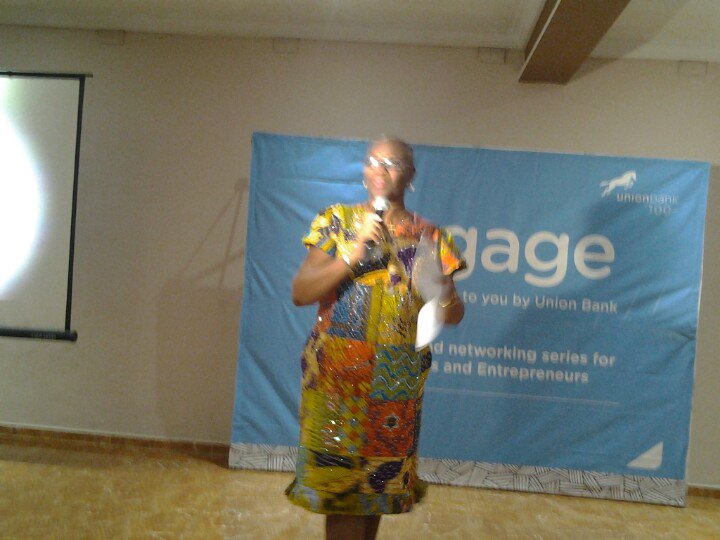 OTundeBello's tweet photo. #UnionBankEngage @juliaojacks taking the first session. "Building as a metaphor". Putting things together. You have to be systematic. https://t.co/XNuH2pXoK9