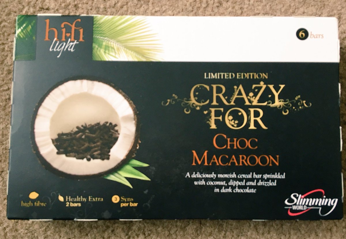 Slimming_World's tweet photo. It's been a while since I last tweeted so my first one had to be a good one. 
Guess what's back!! 😁😁
#chocolate #macaroon #coconut #hifi https://t.co/3EFNp6bEz9