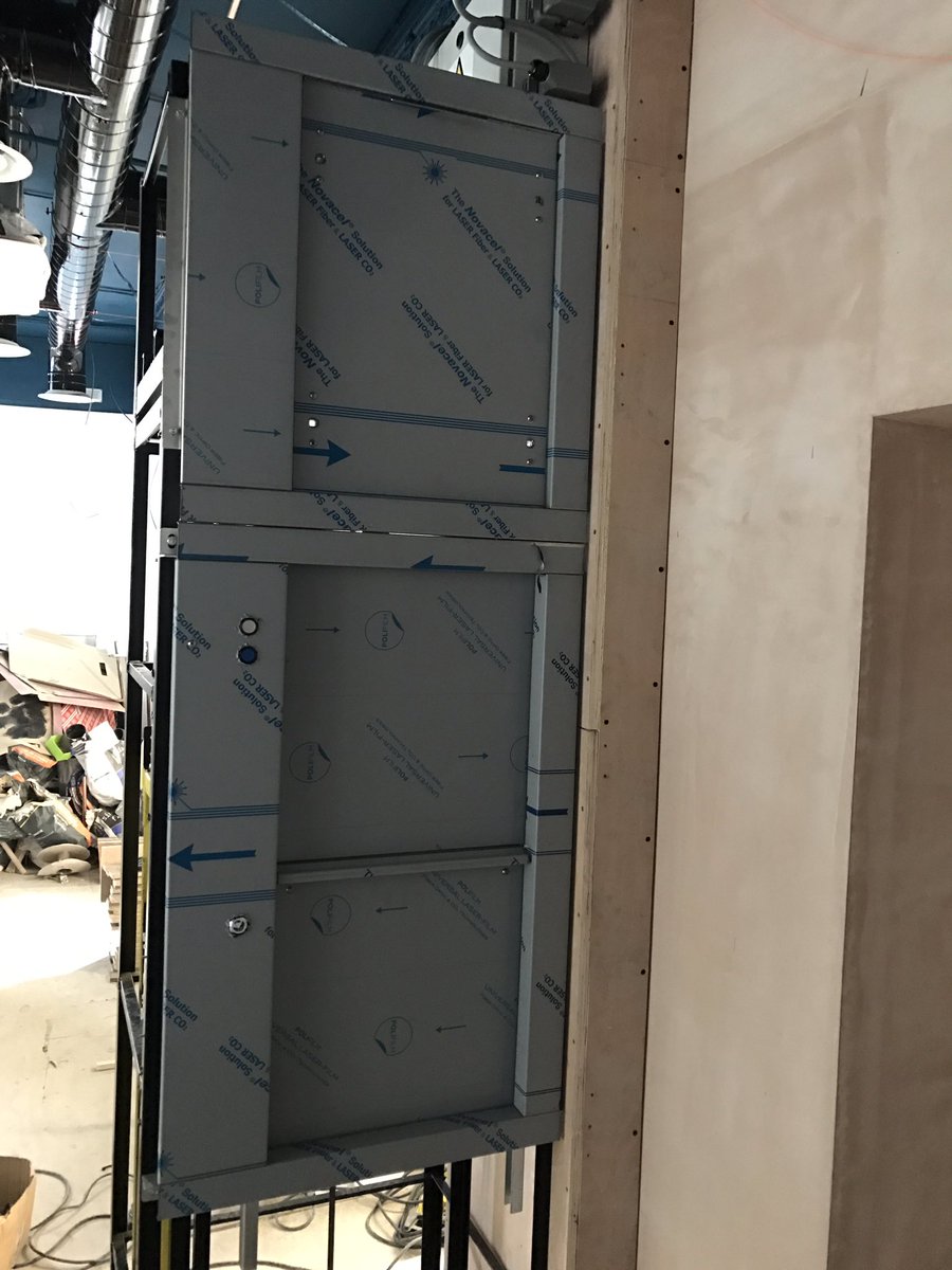 Today's lift installation, completed in 3 hours from arriving on site #stressfree #dumbwaiter #stainlessteel