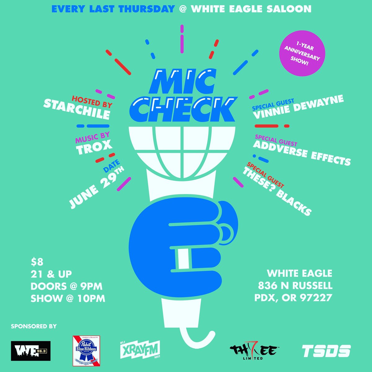 StarChile's tweet photo. We only 2 weeks away Portland. Share this and come help us celebrate W/ @Vdewayne @ADDverseEffects @these_blacks and more... https://t.co/EKxaLzVi4Y