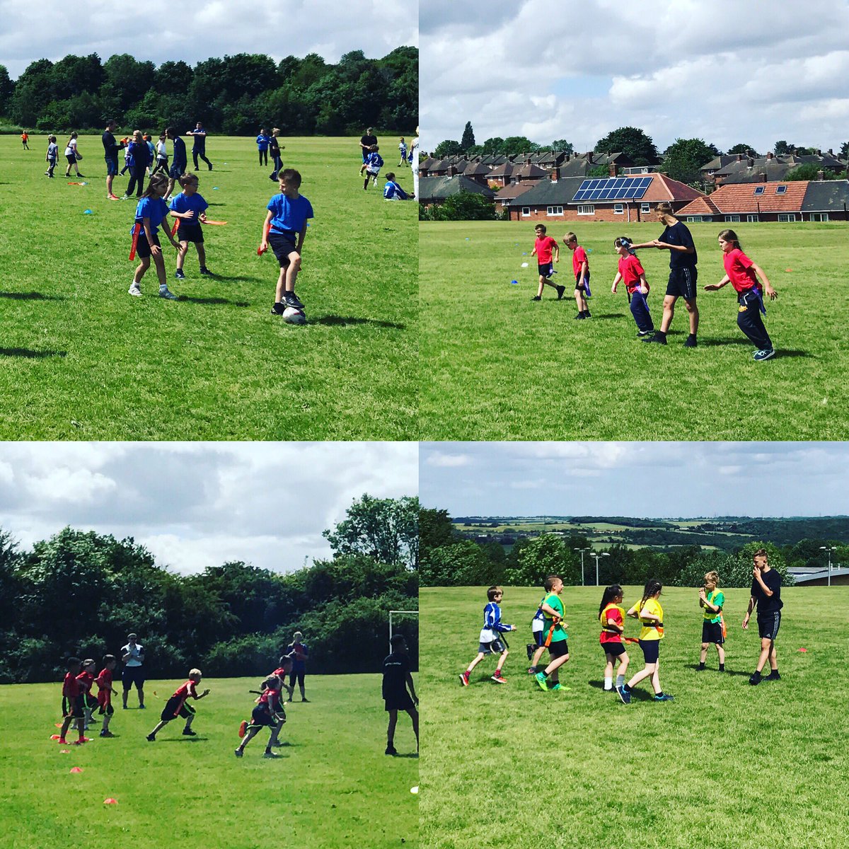 INCLUDEfound's tweet photo. Enjoyed the @SkyTryRL @YourSchoolGames Tag Rugby League festival @HGCSC yesterday! Fab Sports Leaders! #sheffield #rugbyleague https://t.co/gUcFy4XK2j