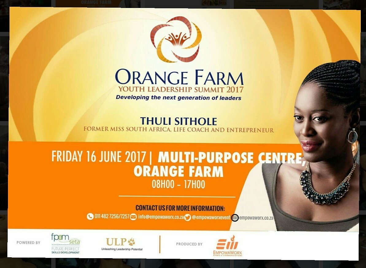 People of the Vaal, come for a day filled with inspiration, expert knowledge &amp; of course Youth! #Entrepreneur #youthday #16june #inspire