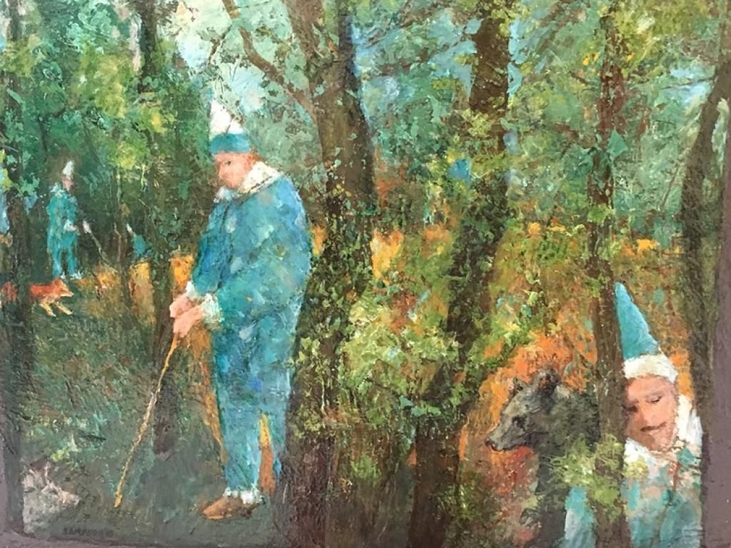 Faserh's tweet photo. #MagicRealist #Painter Frank Sampson Shows Work at Sandra Phillips Gallery | @DenverWestword https://t.co/vDbCNHTFDF https://t.co/3qBisJayH6